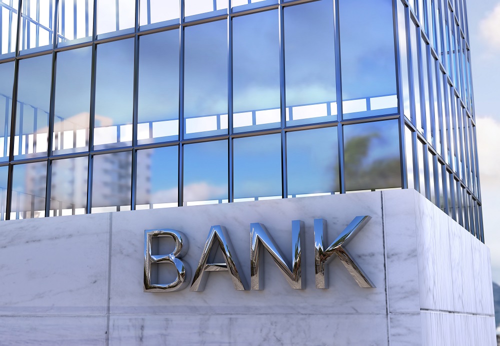 composite image of composite image of bank building